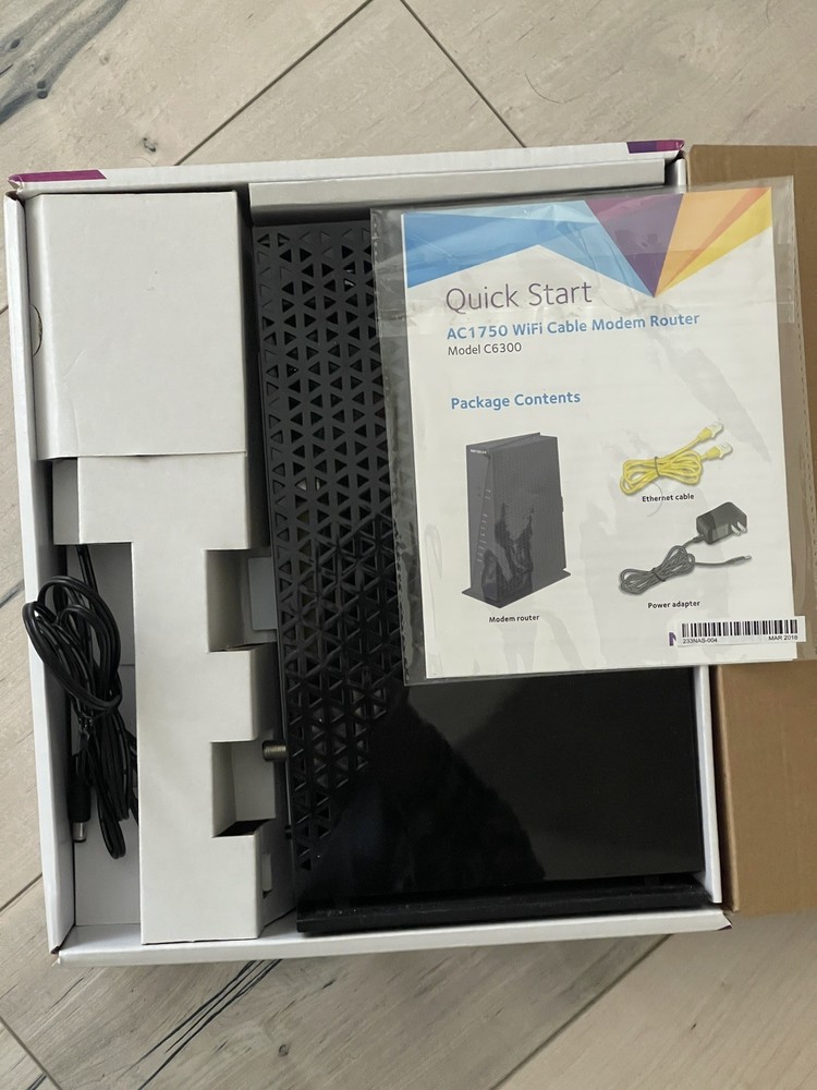 NETGEAR Cable Modem WiFi Router Combo C6300