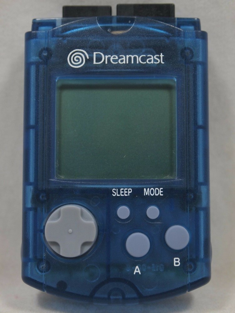 Sega Dreamcast Visual Memory Unit Blue VMU HKT-7000 Memory Card