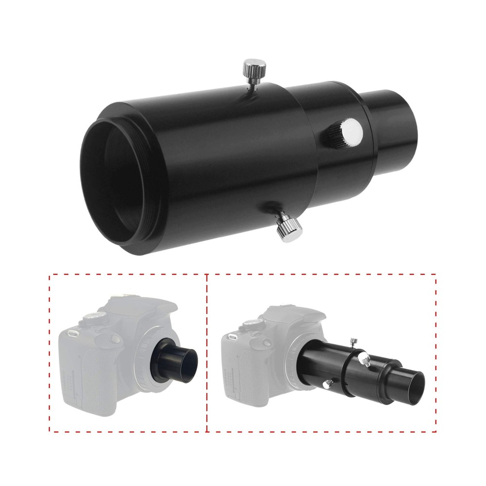 Astromania 1.25" Extendable Camera Adapter - for Either Prime-Focus Or Eyepie...
