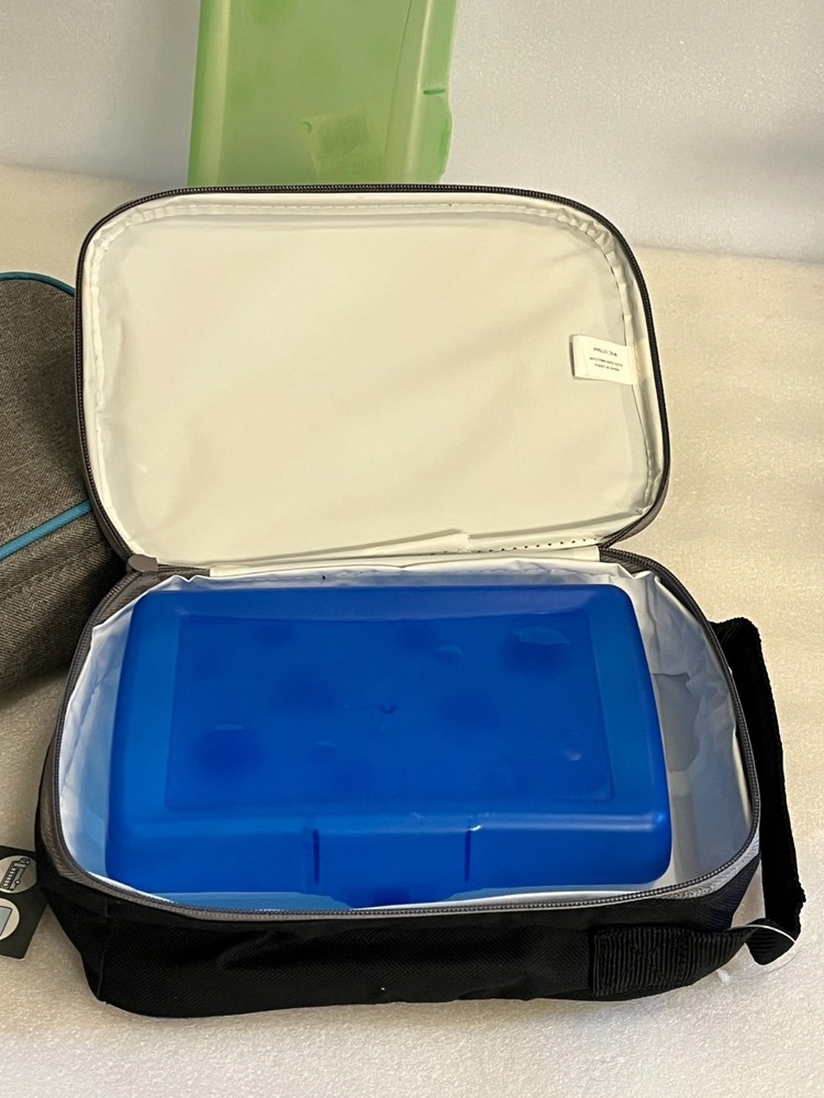 2 Arctic Zone Collapsable Coolers/Lunchbox 6 Can Capacity, 2 Lunchboxes w Insert