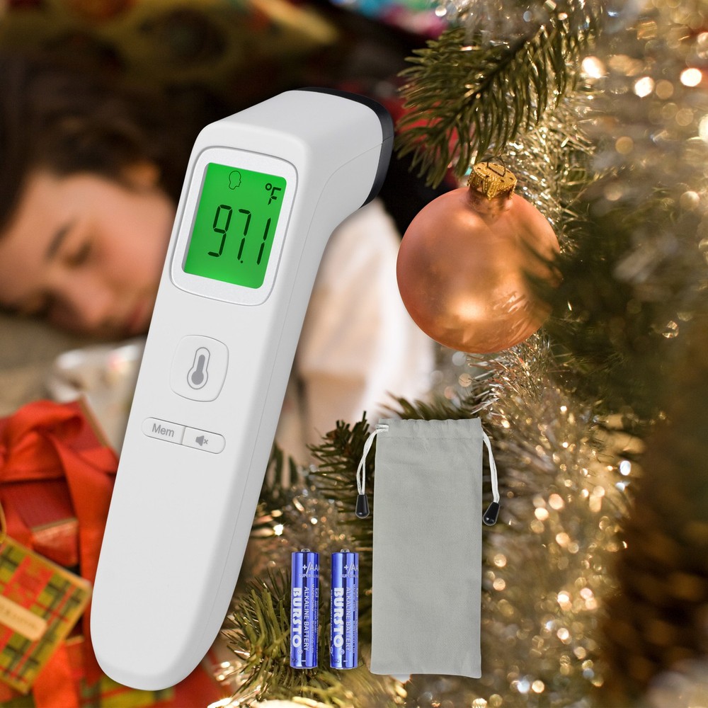 2 Pack No Contact Digital Infrared Thermometer Temperature Gun Memory Function