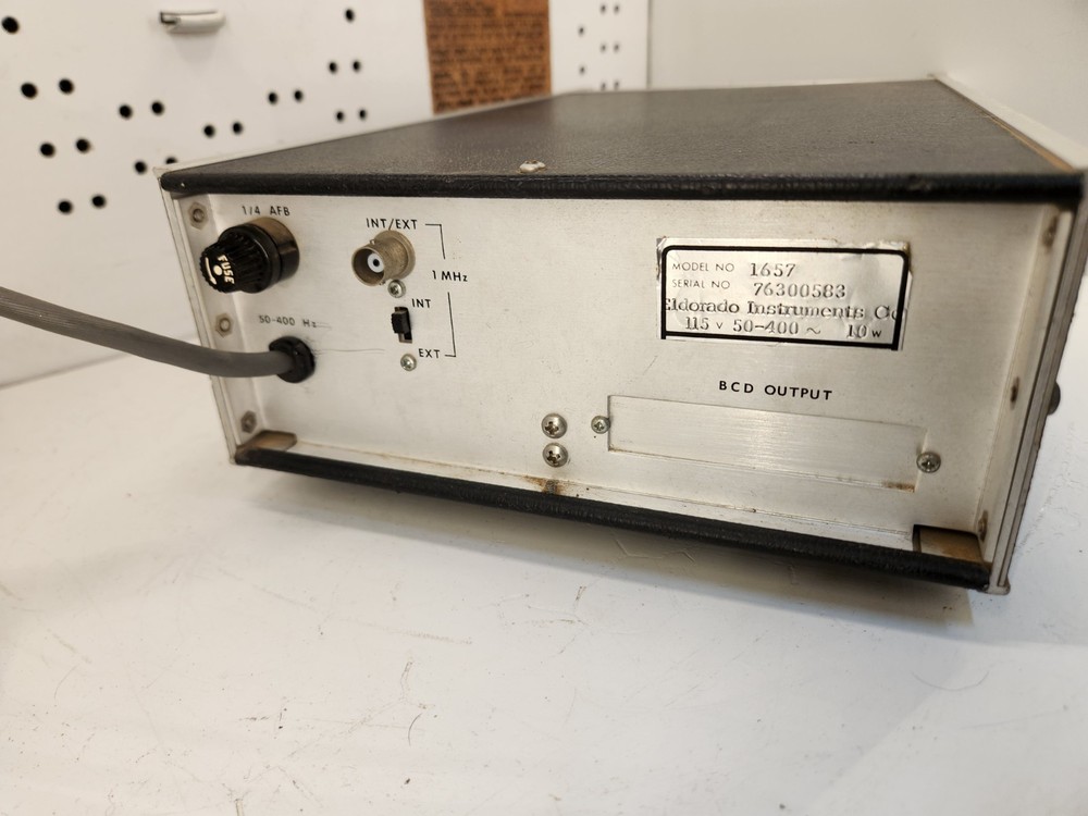 ELDORADO Model 1657 - 1GHz Digital Frequency Counter Powers On, Untested