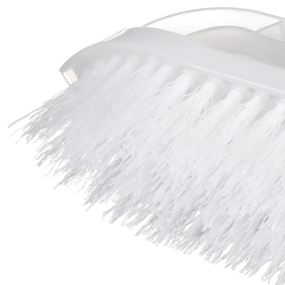 Great Value Iron Handle Multi-Purpose Cleaning Scrub Brush, White, 1 Count