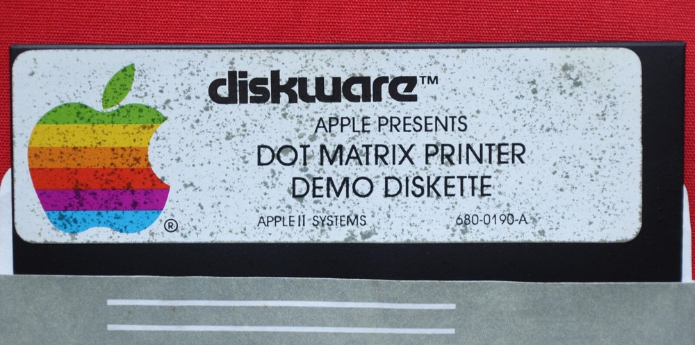 APPLE II COMPUTER DOS 3.3 SAMPLE PROGRAMS & DOT MATRIX PRINTER 5.25 DISKETTES