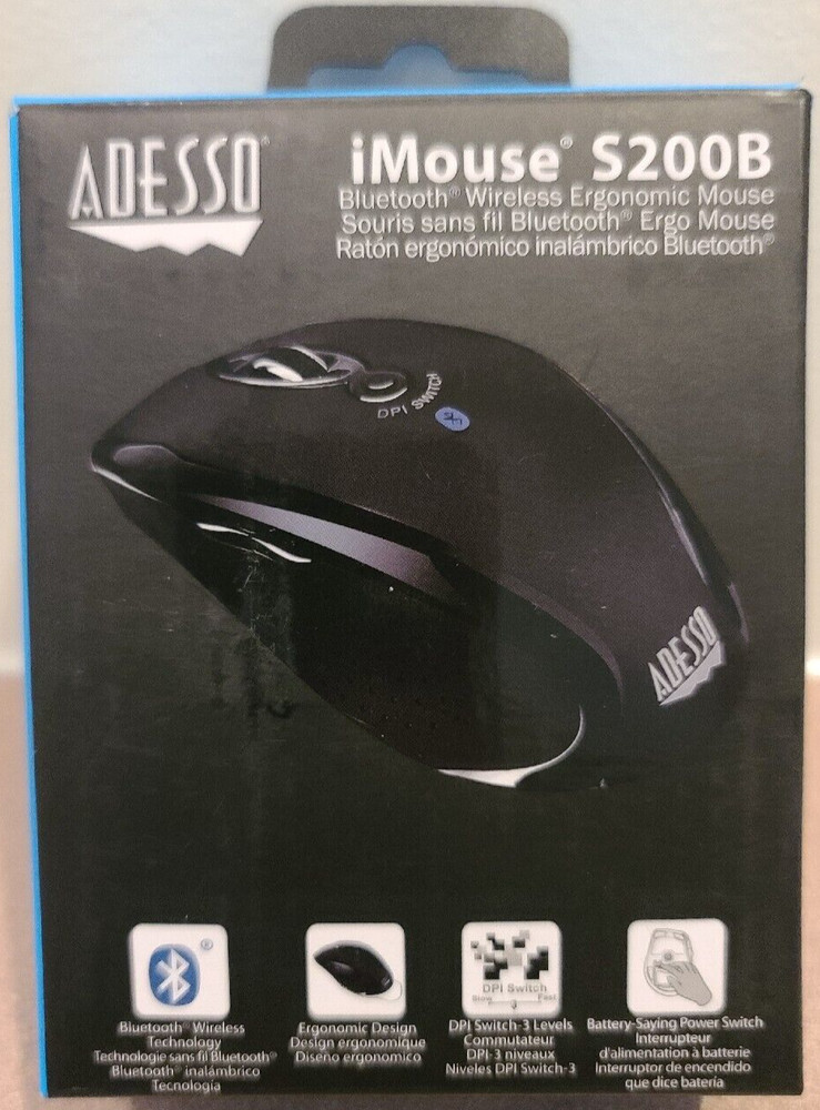 Adesso iMouse S200B Wireless Bluetooth Optical Mini Mouse