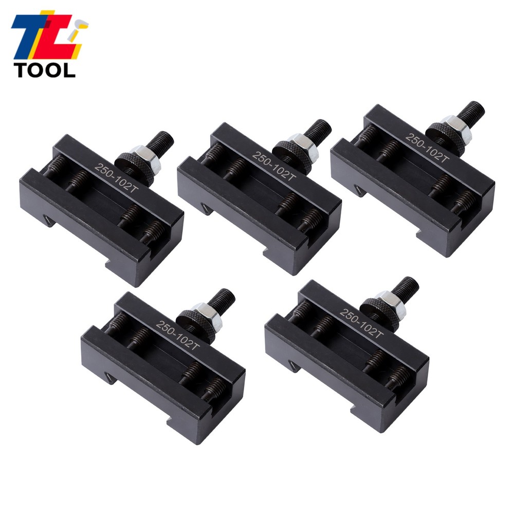5pc Quick-Release Tool Post AXA 250-102XL 5/8" Oversize Lathe Set