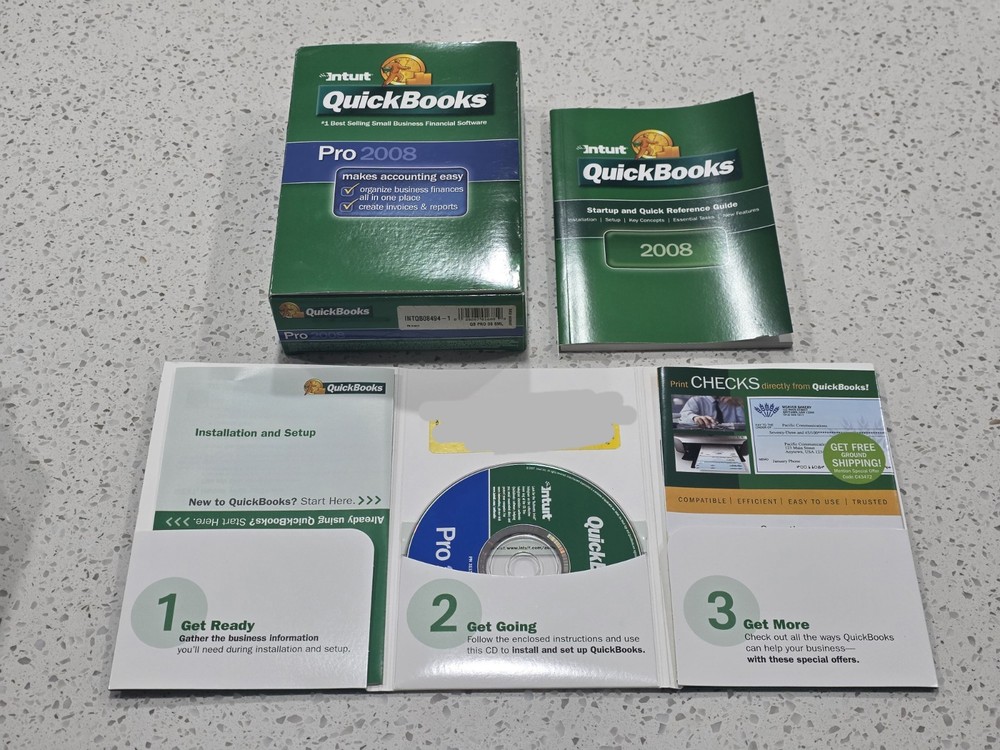Intuit QuickBooks Pro 2008 for Windows (Retail) - Full Version for Windows