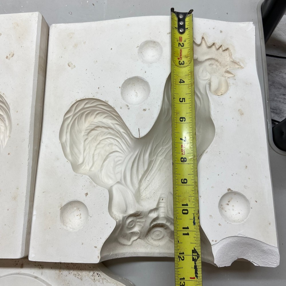 Ceramic Slip Casting Mold Rooster Figurine #W49