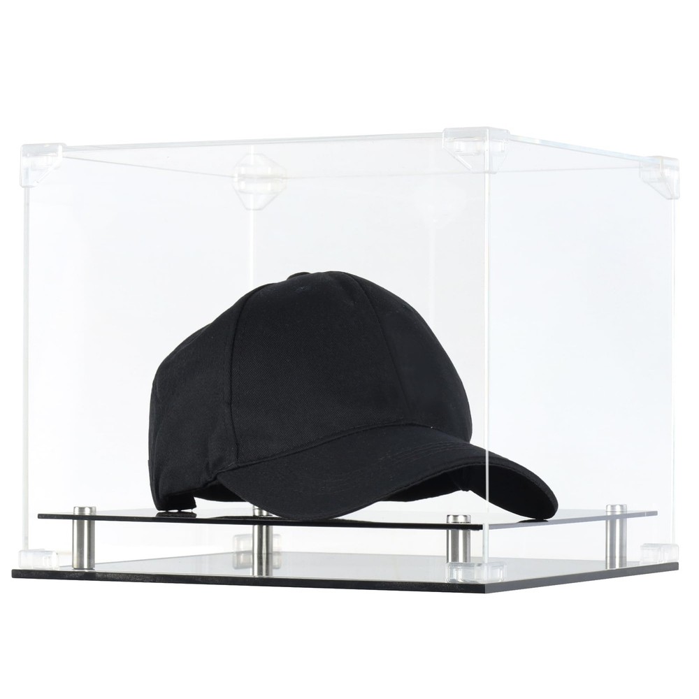 DisplayGifts Pro UV Protection Baseball Cap Hat Display Case Holder Clear
