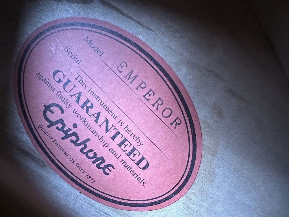 Epiphone EMPEROR Guitar Joe Pass