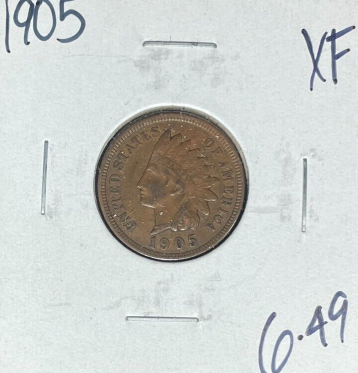 1905 INDIAN HEAD CENT ~XF ~NICE COIN~