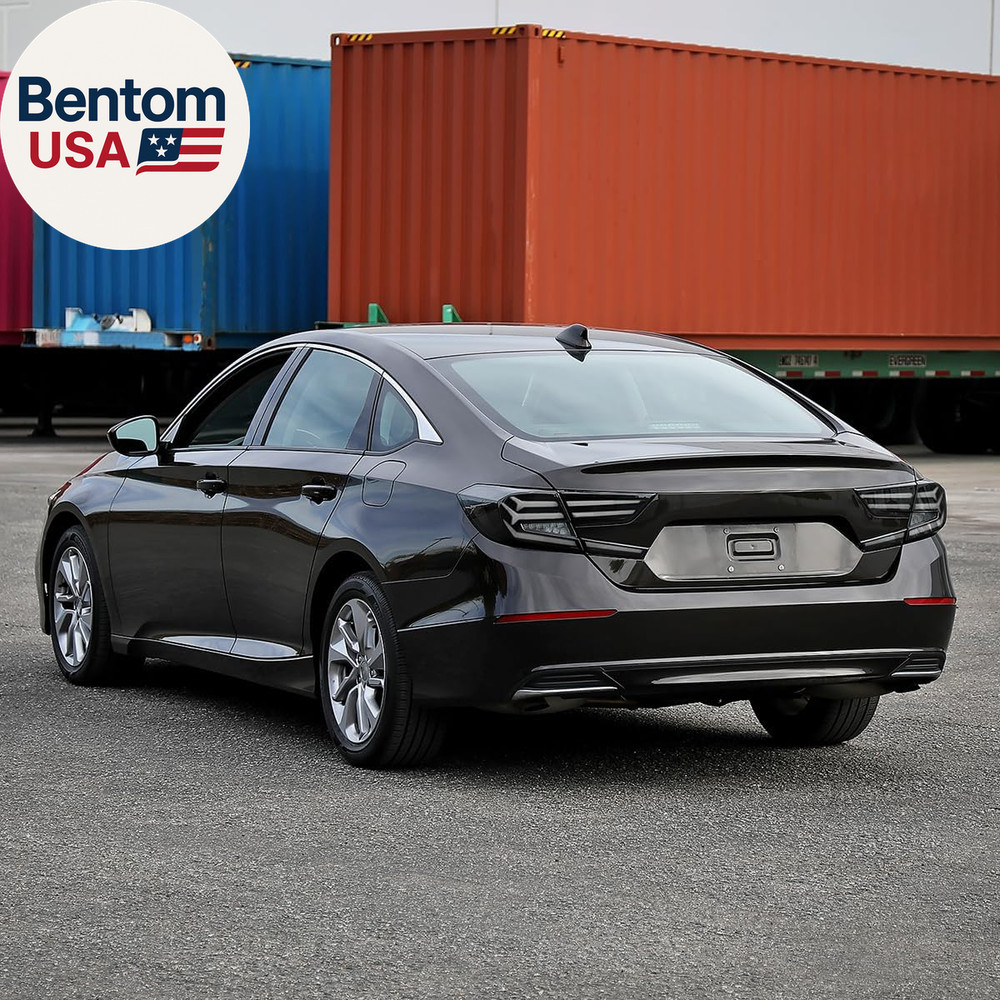 Black LED Sequential Tail Lights W/White Light Bars and Startup Animation Compat