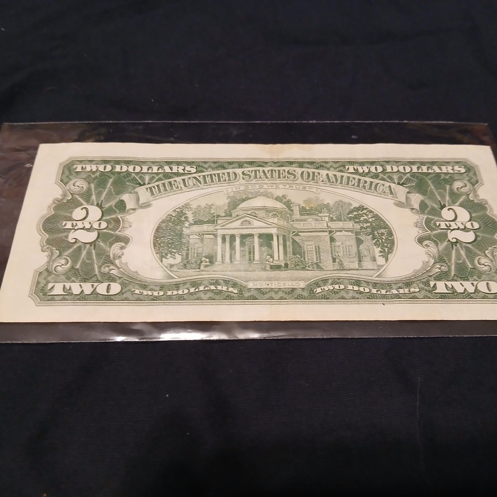 1963 $2 Two Dollar Bill Red Seal United States Note