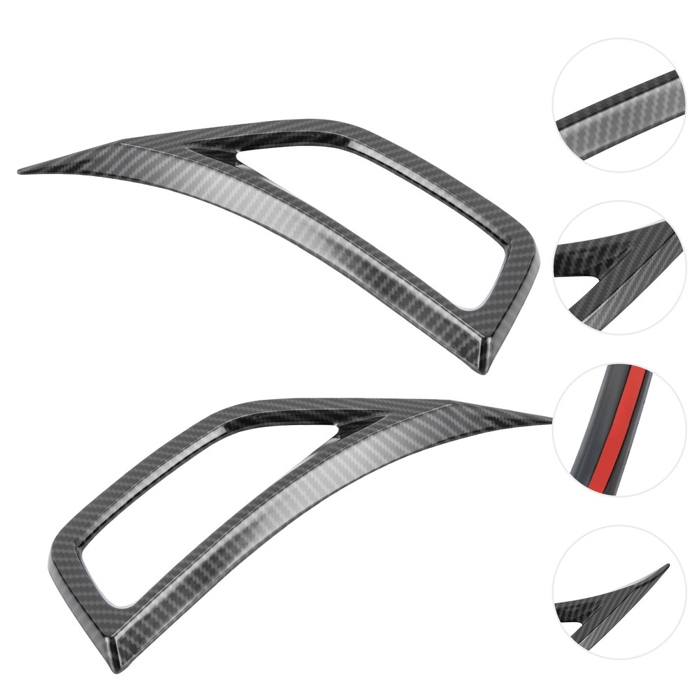 Carbon Fiber Air Vent Outlet Cover Trims for Jeep Wrangler JL JT (2018+)
