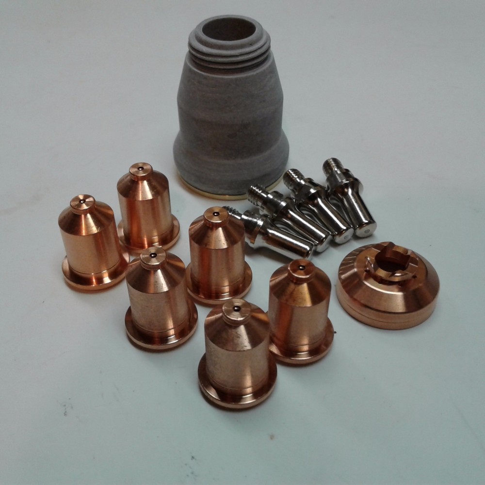 12PC SHIELDED CONSUMABLE STARTER KIT FITS ALPHACUT 60 PLASMA CUTTER IPT60 TORCH