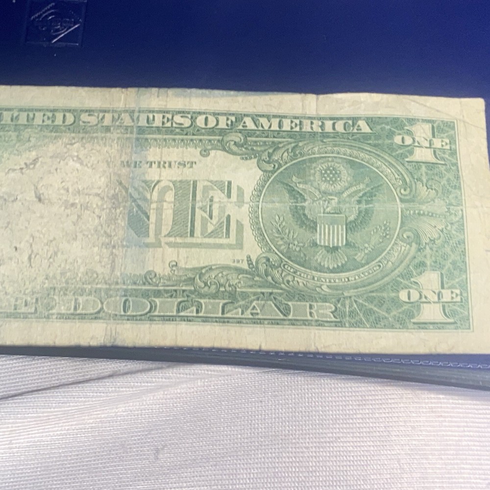 1957-A $1 ONE DOLLAR SILVER CERTIFICATE “INKING ERROR”