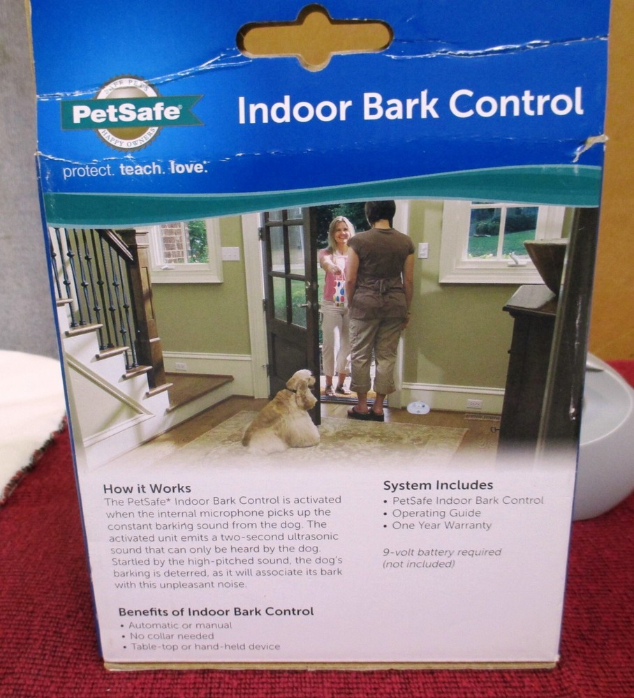 PetSafe Indoor Bark Control; BC-1000. Ultrasonic Pet Training System. Open Box