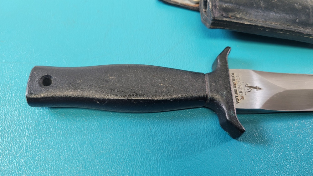 Early Vintage Gerber Command Mark 1 Boot Knife + Sheath TR1032