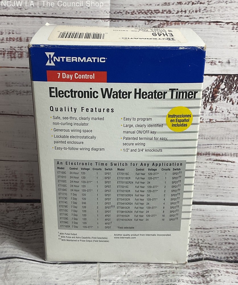 Intermatic EH40 Electronic Water Heater Timer