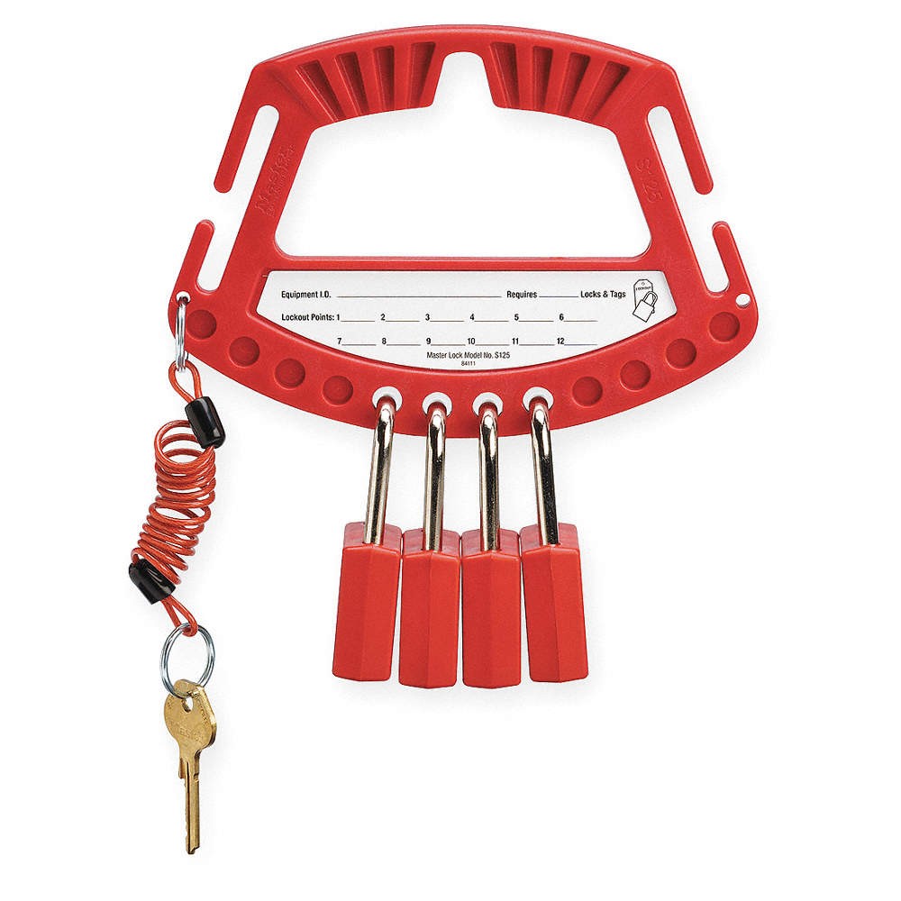 MASTER LOCK S125 Padlock Station,Unfilled,1 Component 4EMZ2