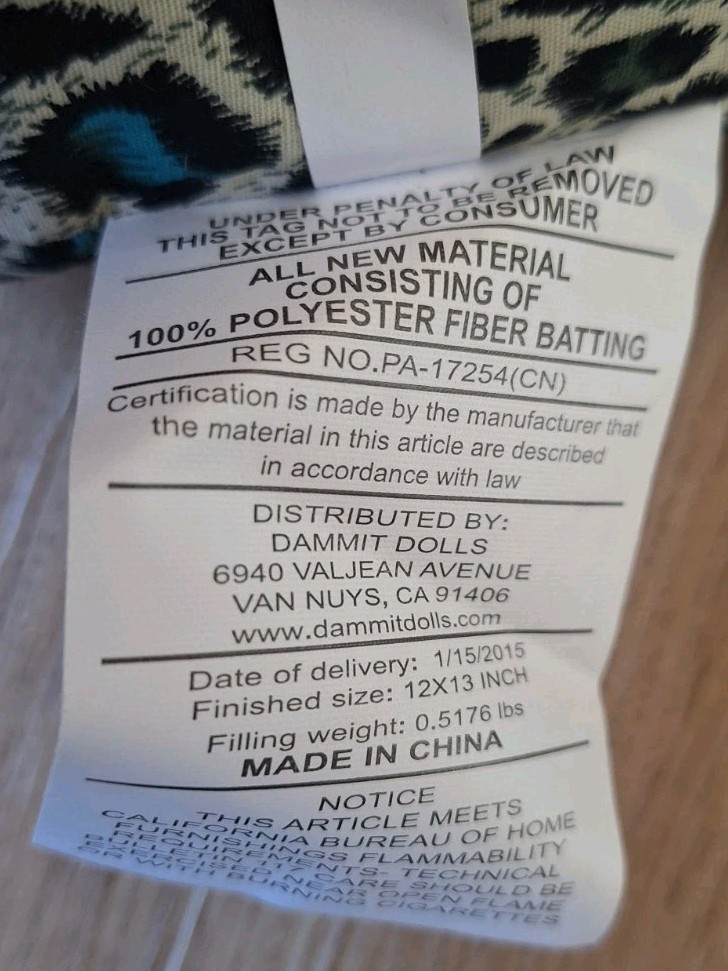 Dammit Doll Stress Relief Throw Pillow