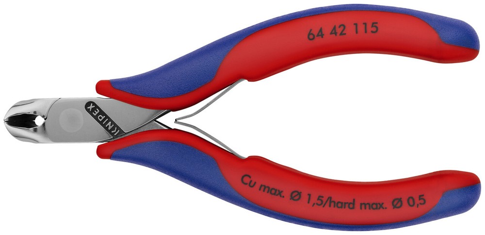 Knipex 64 42 115, 4 1/2" Electronics End Cutting Nippers