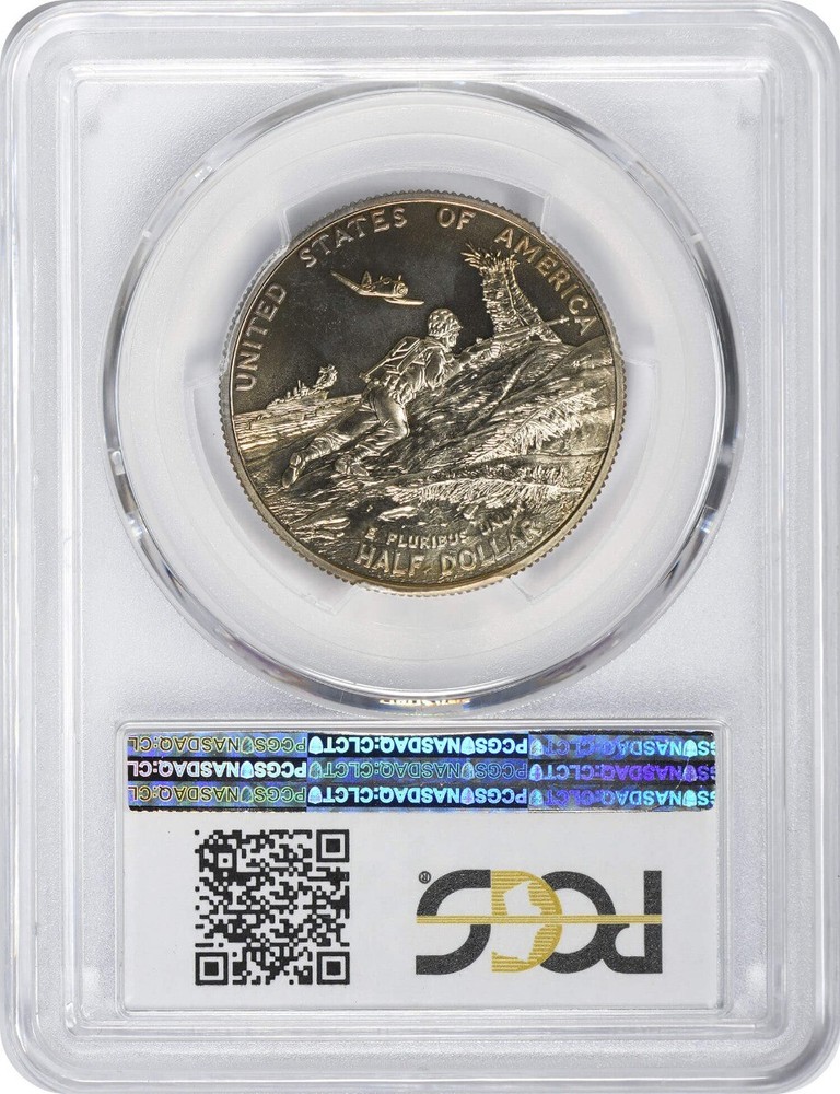 1991-95-P World War II Commemorative Half Dollar MS69 PCGS