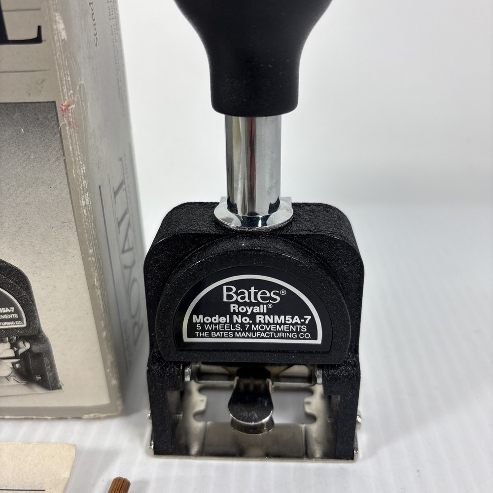 Bates Royall Automatic Numbering Machine Model RNM 5A-7