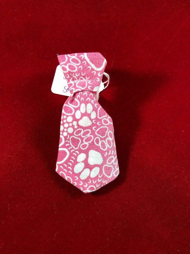 Pup Neck Tie Pastel Paw Print