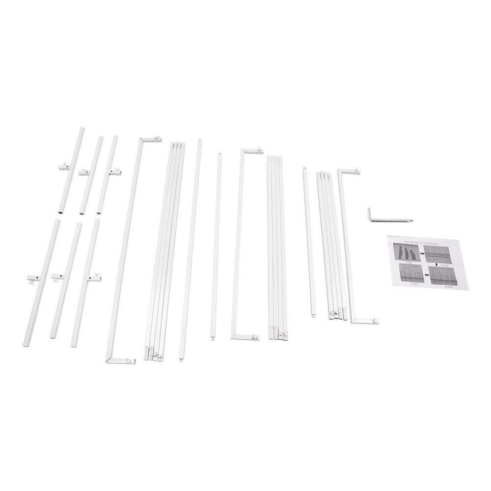 3pcs Metal Backdrop Stand Rectangular Balloon Frame Wedding Flower Backdrop Rack