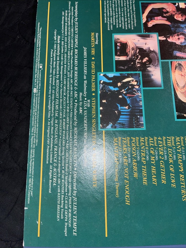 ABC Videodisc CED ABC: Mantrap 1983 RCA Not On DVD