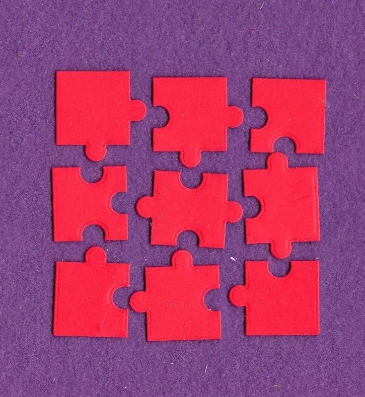 PUZZLE # 2 die cuts scrapbook cards
