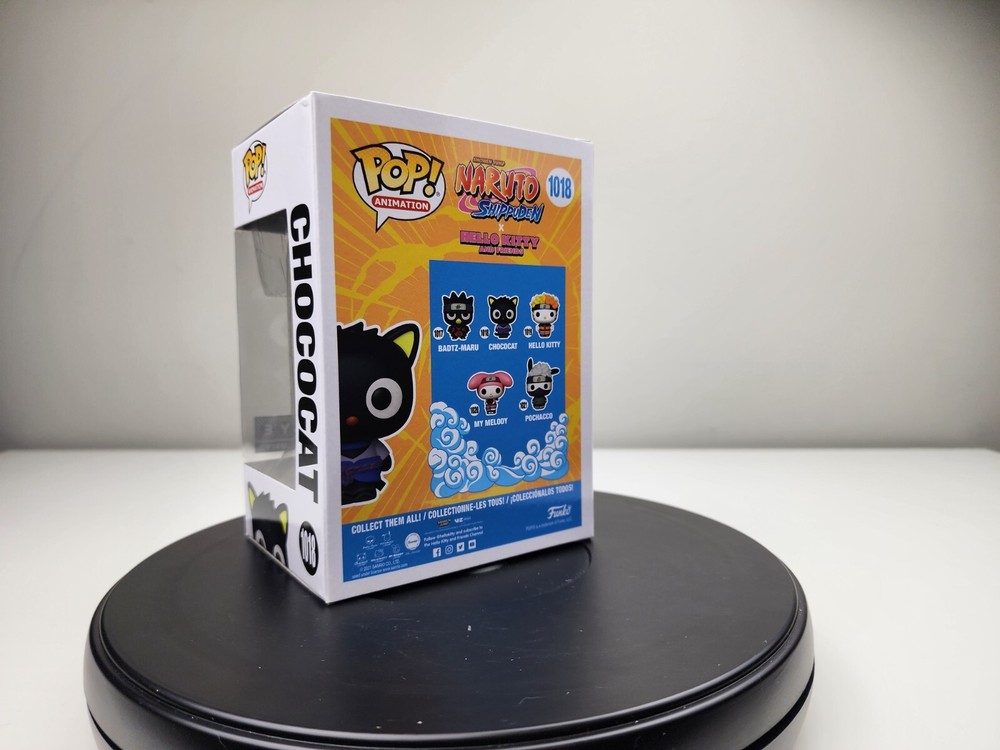 Funko Pop Naruto & Hello Kitty- Chococat 1018 FLOCKED, FYE EXCLUSIVE VAULTED