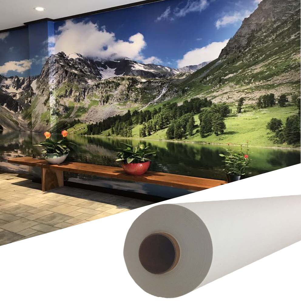 54"x100ft/roll，Floor&Wall Graphics Printable Fabric Self-Adhesive Wallpaper