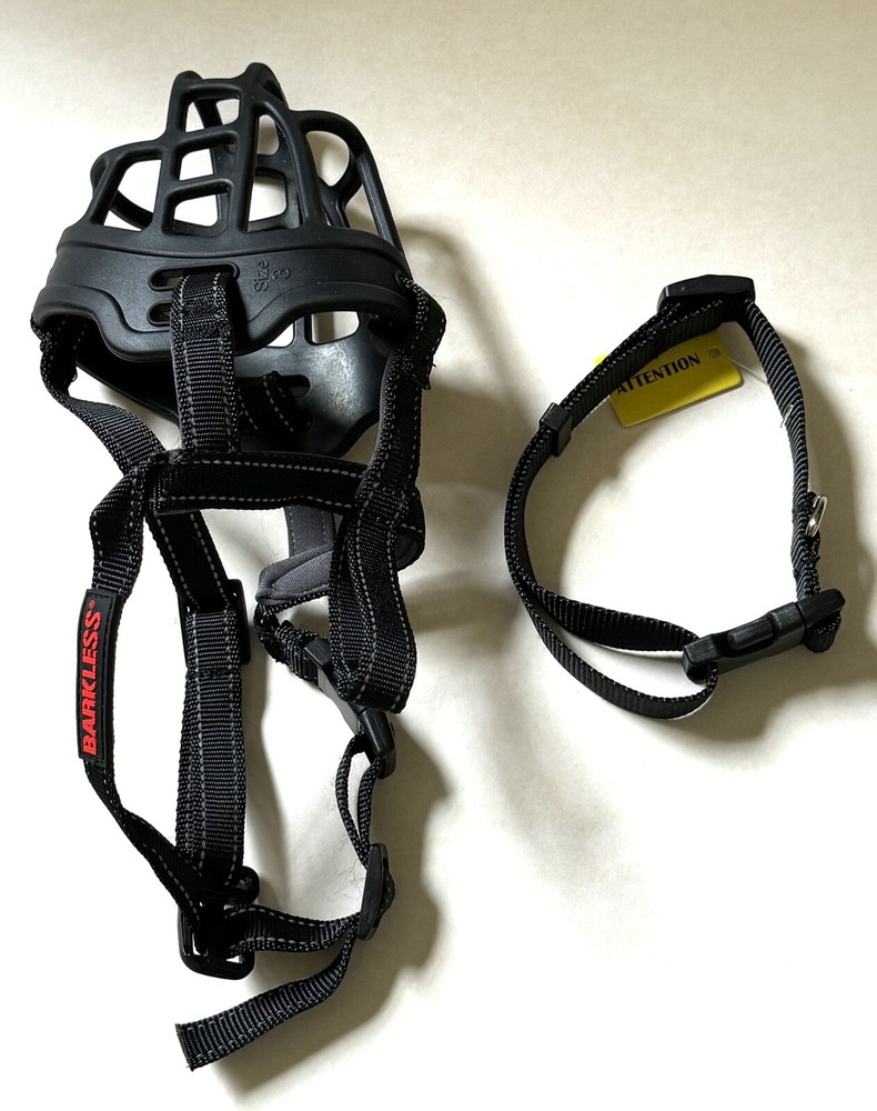 Barkless SILICONE BASKET DOG MUZZLE Size 3