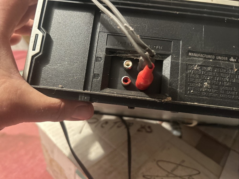 Technics M234X Stereo Cassette Deck Silver Dolby One Touch Recording untested