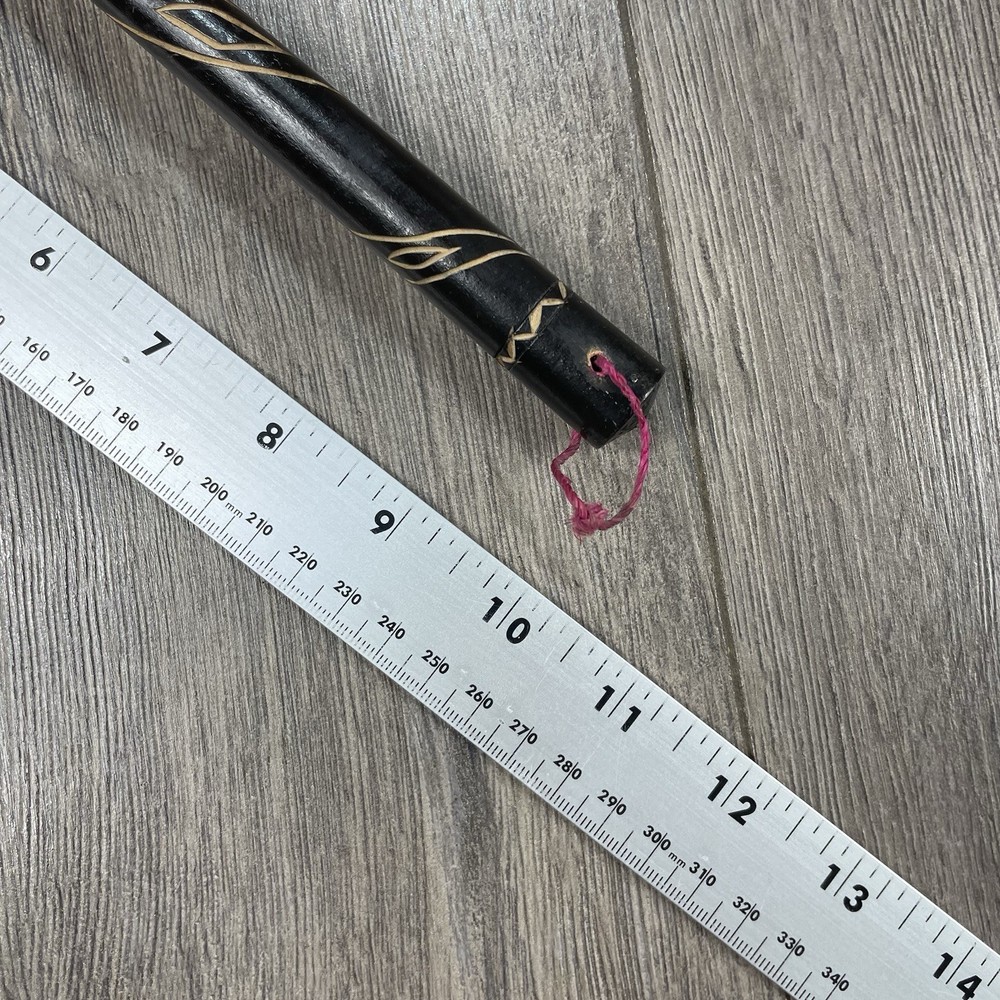 Vintage Double Sided Beggar Drum Handmade Hand Carved 10” Size Working Function