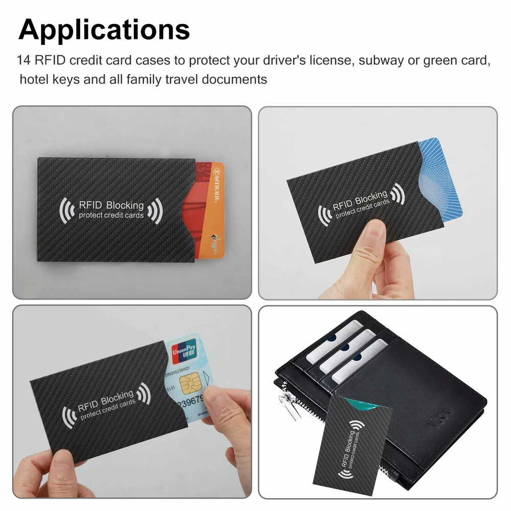 10× RFID Blocking Sleeves Credit Card Protector Holders Theft Protection Secure