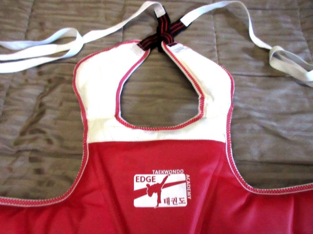 DYNAMICS SIZE 1 TAEKWENDO CHEST PROTECTOR VEST GUARD SPARRING REVERSIBLE