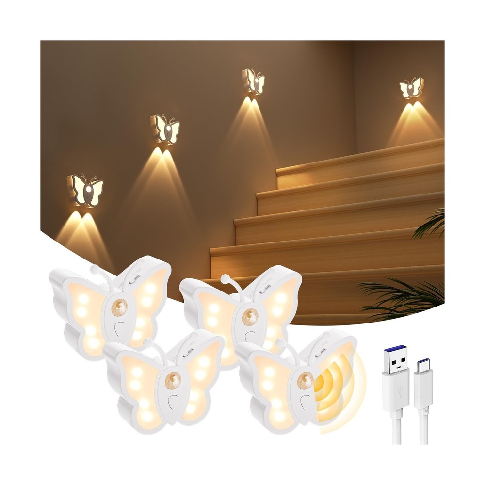 LOFTEK Motion Sensor Night Light, Rechargeable Stair Lights, Wirele... Fast Ship