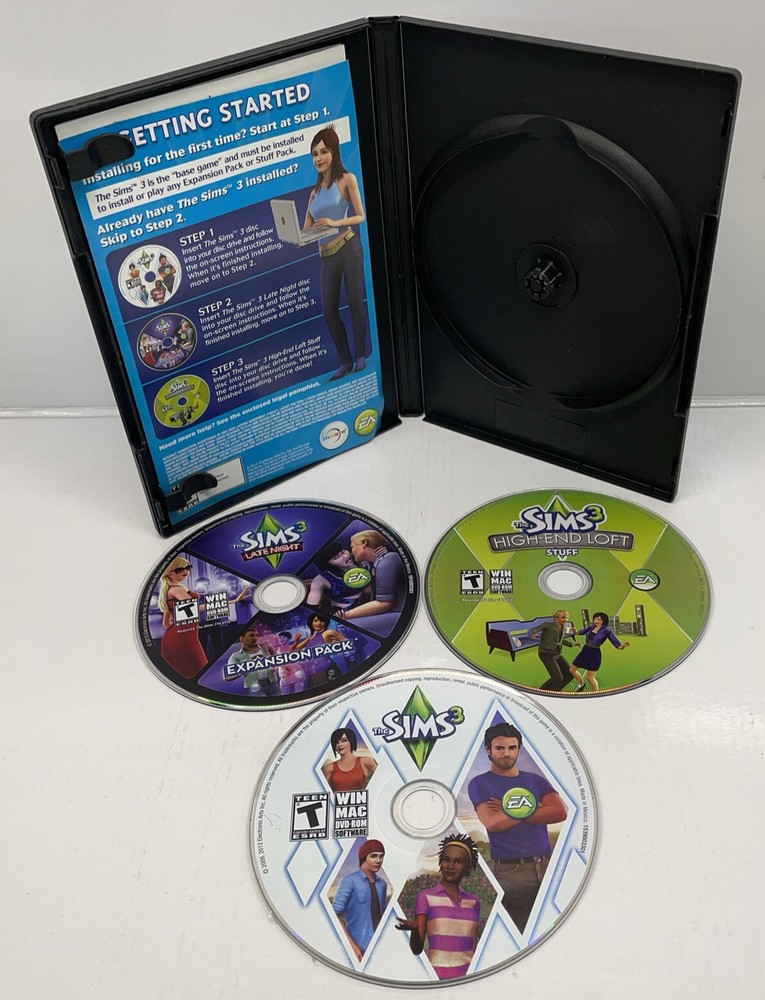 The Sims 3 Starter Pack PC (Case, Manuals, & Discs) See Description & Photos!