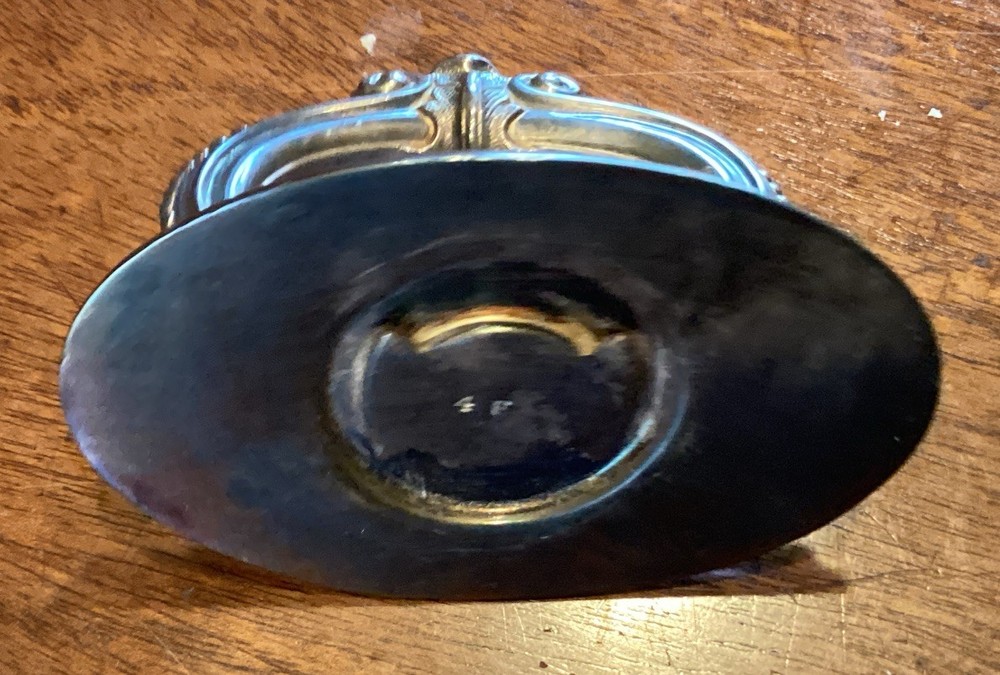 Vintage Silver Plate Removable Handle for Tureen Dish.