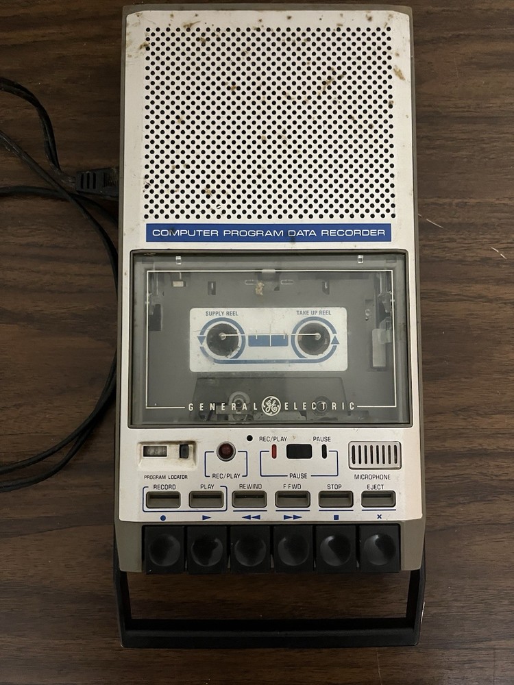 Vintage GE 3-5158A Computer Program Data Recorder Cassette Deck Tested