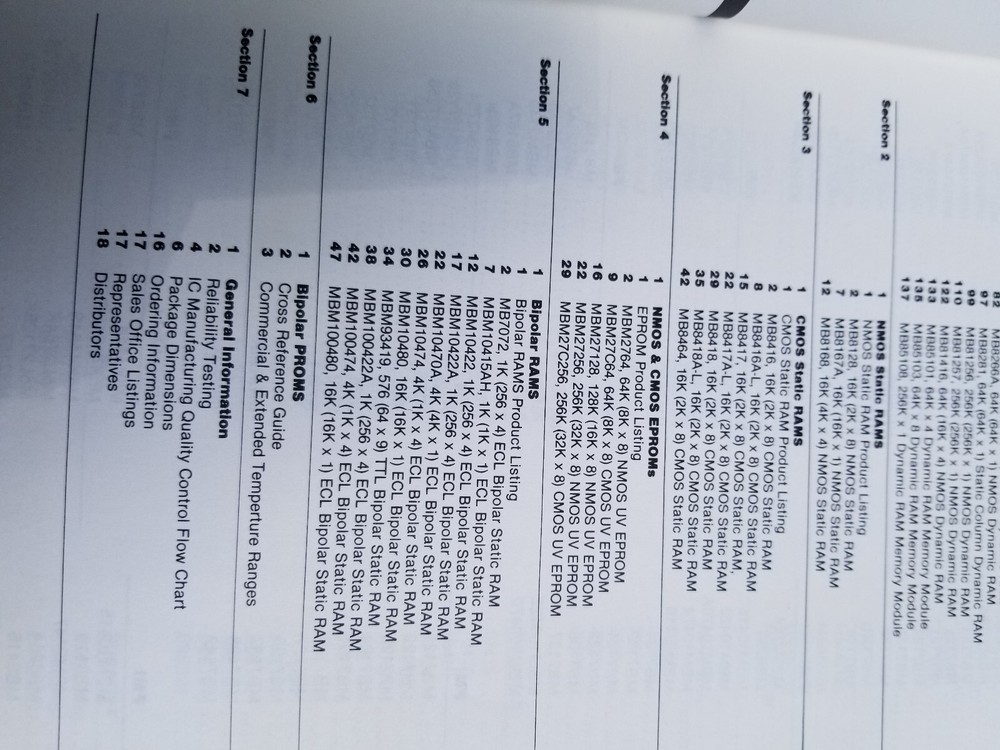 2 VINTAGE MICROELECTRONICS ELECTRONICS BOOKS MEMORY DATA 1983, 1984 FUJITSU