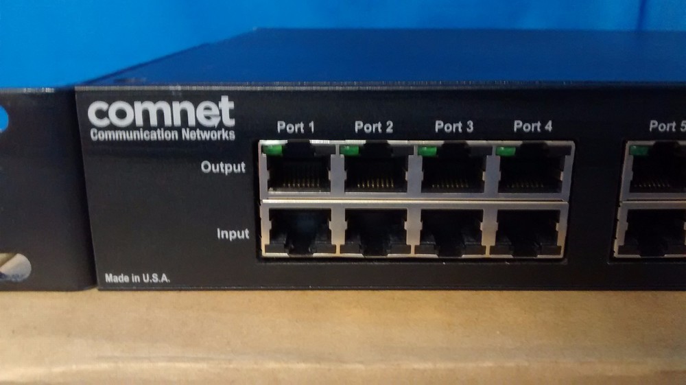 Comnet CLFE16IPS 16 Port High Power POE Midspan Injector [CTW]