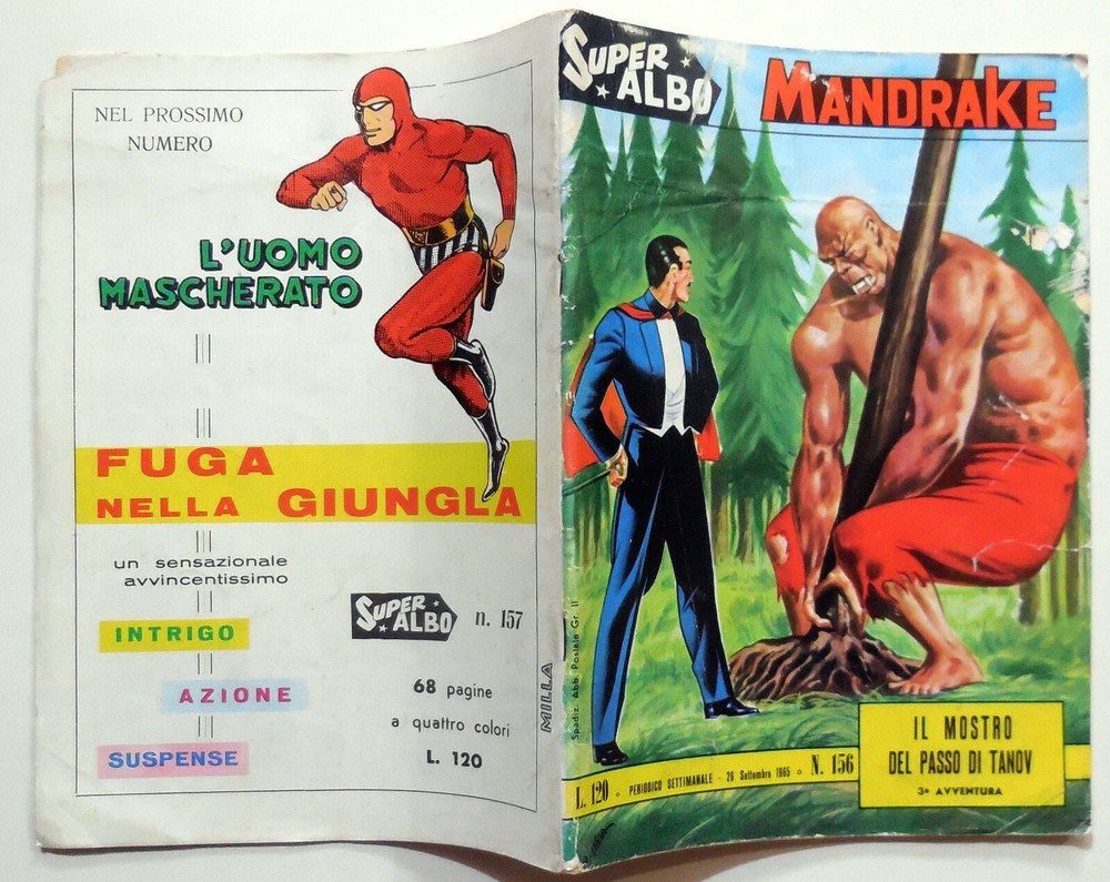 SUPER ALBO MANDRAKE N.156 1965 GOOD-