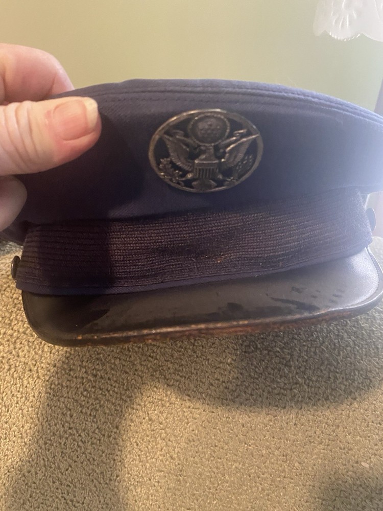 Assorted Military Branch Visor Hats (6) Used