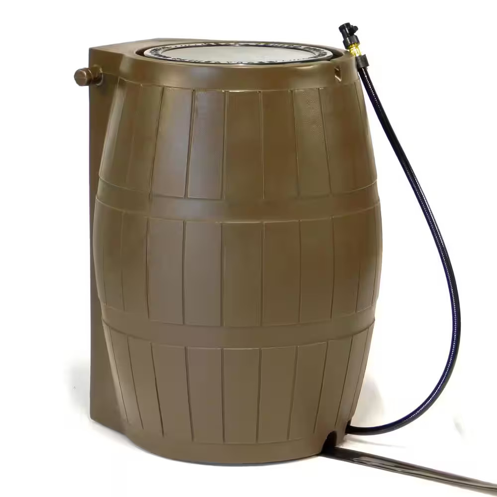 Rain Catcher 50 Gal. Brown RC 4000 Rain Barrel