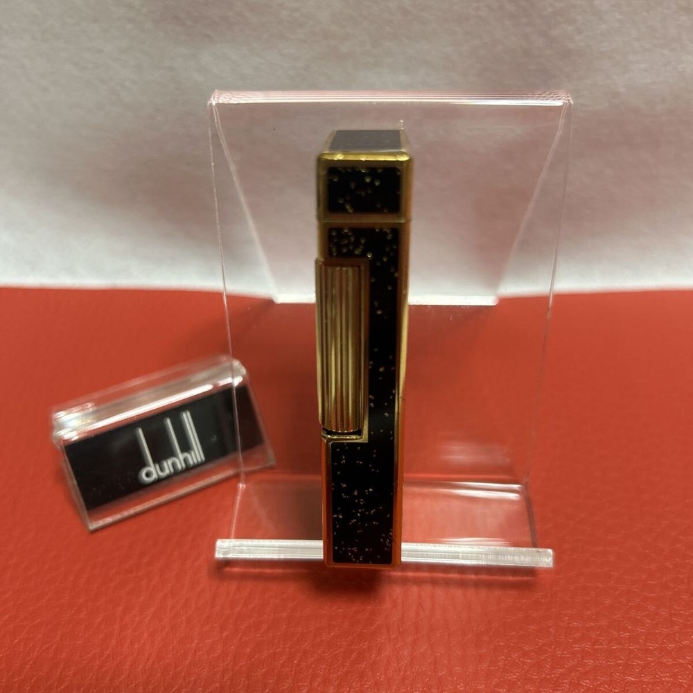 Overhauled Dunhill Rollagas lighter Black Gold d mark without box