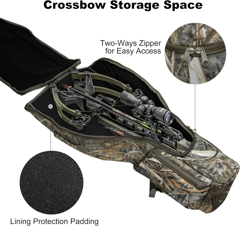 Soft Crossbow Case, Narrow-Limb Crossbows Backpack, Soft Shell Padded Archery Ge